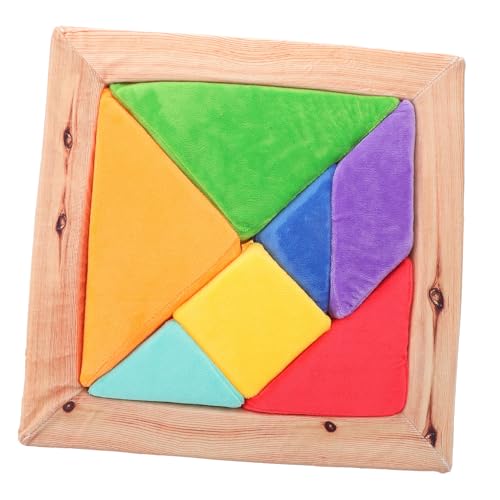 JOINPAYA Plüsch-Tangram Puzzle interaktives kindertag Kindergarten großes Puzzle mit Babys Block kleine Rätsel für Tangram-Puzzles für von JOINPAYA