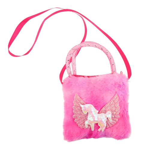 JOINPAYA Flauschige Umhängetasche Für Kinder – Handtasche Schulranzen Rucksack Tragbar Weich Und Bequem Perfekt Für Schule Reisen Einkaufen von JOINPAYA