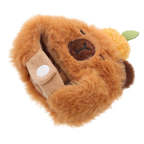 JOINPAYA Plüsch kapibarakopf Hut für Puppen Weiches Cosplay Tierkostüm Niedliche Kuscheltiere Mütze Puppenkleidung Anhänger Halloween Party Accessoire von JOINPAYA