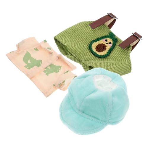 JOINPAYA Puppenhaus- Plüsch-Mini-bär-Outfit Avocado-Overall Und Ersatzkleidung Für Puppen Freizeitkleidung von JOINPAYA