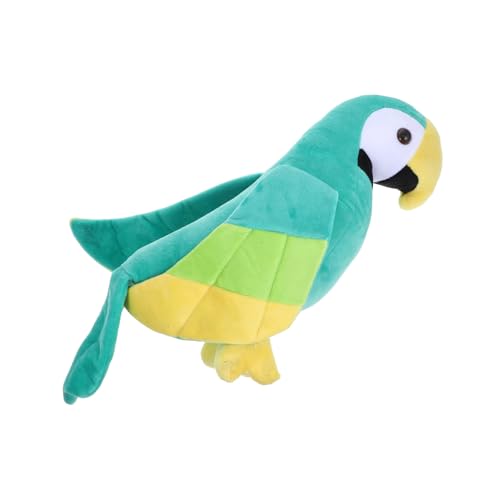 JOINPAYA Plüschtier Papagei gefüllter Papagei für die Schulter Cartoon-Papagei- Wohnkultur Vogel Stofftier Plüschtier- Plüsch Sittich Puppe PP-Baumwolle Green von JOINPAYA