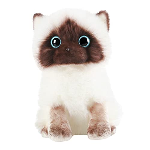 JOINPAYA Plüschtier Simulationskatzenpuppe Lebensechte Katze Kleine Plüschkatze Schlafendes Plüsch Kinderpuppenspielzeug Plüsch Weiches Katzenspielzeug Plüschpuppendekor Gefüllte von JOINPAYA