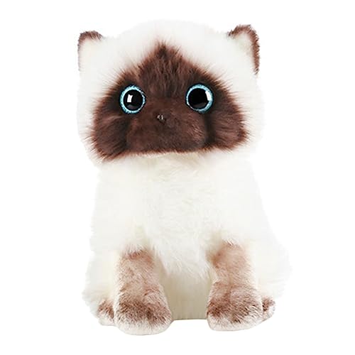 JOINPAYA Plüschtier Stofftier Kinderspielzeug Tiere Puppe Dekorative Siamkatzenpuppe Gefülltes Siamkatzenspielzeug Gefüllte Puppe Gefüllte Siamkatzenpuppe Plüschpuppe Kinderpuppe Pp von JOINPAYA
