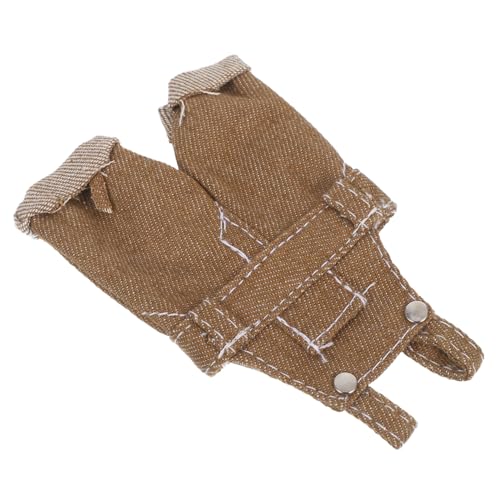 JOINPAYA Plüschtierkleidung Puppenkleidung Kleine Puppenkleidung Bärenoverall Stofftieroverall Kleidung Für Stofftiere Plüschpuppenzubehör Plüschspielzeugkleidung Hellbraun von JOINPAYA