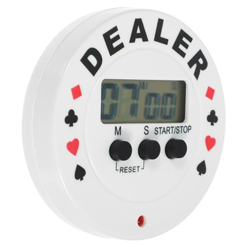 JOINPAYA Poker-Dealer-Taste Mit Timer-Uhr Spiel-Timer Poker-Zubehör Für Pokertisch Pokerspiele Kartenspiele Nachtparty JOINPAYA Poker-Dealer-Taste Mit Timer-Uhr Spiel-Timer Poker-Zubehör Für Pokertisch Pokerspiele Kartenspiele Nachtparty von JOINPAYA