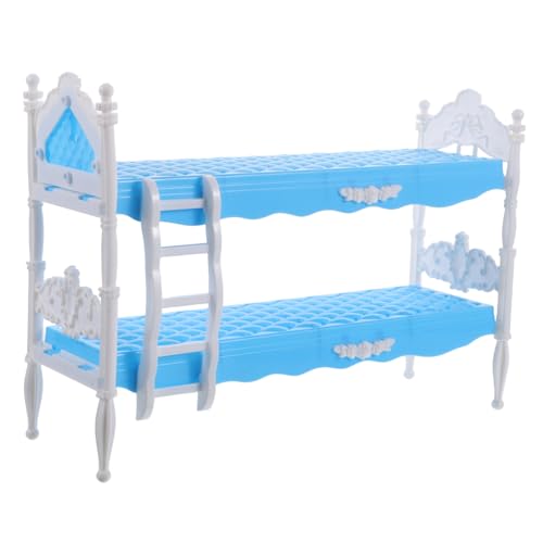 JOINPAYA Prinzessin Puppenbett Minibett Babypuppenmöbel Etagenbetten Für Puppen Puppenhauszubehör Und Möbel Puppenmöbel Bett Miniaturbett Zubehör Für Babypuppen Spielzeugbett Plastik Blue JOINPAYA Prinzessin Puppenbett Minibett Babypuppenmöbel Etagenbetten Für Puppen Puppenhauszubehör Und Möbel Puppenmöbel Bett Miniaturbett Zubehör Für Babypuppen Spielzeugbett Plastik Blue von JOINPAYA