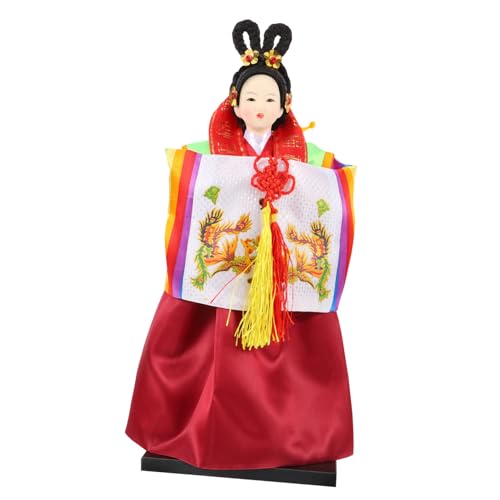 JOINPAYA Puppe Im Koreanischen Stil Desktop-Hanbok-Puppe Koreanische Hanbok-figurpuppe Hanbok-puppenfigur Traditionelle Hanbok-Puppe Dekoration Koreanische Hanbok-Puppe Seidentuch von JOINPAYA