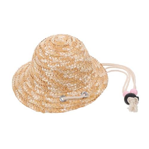 JOINPAYA Puppe Strohhut puppenkleidung Puppen Kleidung doll Clothes Puppenhut für Fotoshooting Puppenmode Accessoires Mini-Hut gewebte Mütze klein Hut basteln Puppenmütze selber Machen von JOINPAYA