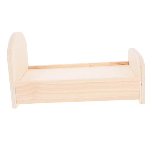 JOINPAYA Puppenbett kinderzimmer für Dollhouse zubehör schlafzimmerdeko kinderbetten Bett für Puppe Puppenhaus Miniaturmöbel Miniaturbettmodell winziges Bett Holz JOINPAYA Puppenbett kinderzimmer für Dollhouse zubehör schlafzimmerdeko kinderbetten Bett für Puppe Puppenhaus Miniaturmöbel Miniaturbettmodell winziges Bett Holz von JOINPAYA