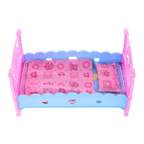 JOINPAYA Kleine Puppen Puppenbett Spielhaus Playhouse for Weihnachtsek Kinderbett Bed Toy Puppenessen Etagenbett Für Puppen Minibett Für Puppe Modell Einer Puppenkrippe Plastik Puppenmöbel JOINPAYA Kleine Puppen Puppenbett Spielhaus Playhouse for Weihnachtsek Kinderbett Bed Toy Puppenessen Etagenbett Für Puppen Minibett Für Puppe Modell Einer Puppenkrippe Plastik Puppenmöbel von JOINPAYA