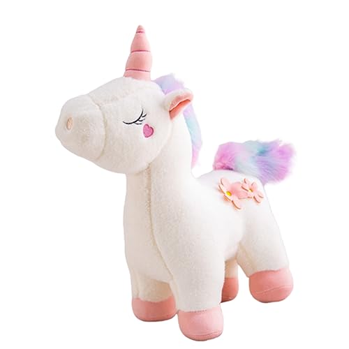 JOINPAYA Puppengeschenk Plüschpuppe Ausgestopftes Einhorn-Puppe Weiß von JOINPAYA