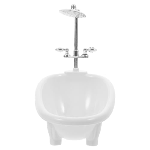 JOINPAYA Mikro Puppenhaus-Badewanne: 1 12 Miniatur-Badewannen-Modell Spielzeug Mini-Badewanne Puppenhaus-Möbel Zubehör Spielzeug Badewanne Simulation Puppenhaus-Dekoration von JOINPAYA