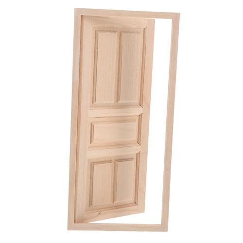 JOINPAYA Puppenhaus-bausatz Funktionale Holztür Miniatur Unbemalt Zum Basteln JOINPAYA Puppenhaus-bausatz Funktionale Holztür Miniatur Unbemalt Zum Basteln von JOINPAYA