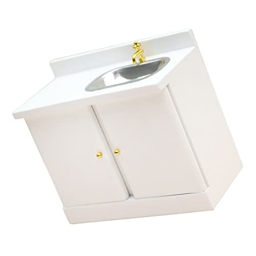 JOINPAYA Puppenhaus Schrank Spülmittelspender Puppenhaus-badezimmermöbel Kommode Spülbecken-Caddy Puppenmöbel Puppenhaus Waschbecken Puppenhaus Spielzeugwaschbecken Hölzern Weiß JOINPAYA Puppenhaus Schrank Spülmittelspender Puppenhaus-badezimmermöbel Kommode Spülbecken-Caddy Puppenmöbel Puppenhaus Waschbecken Puppenhaus Spielzeugwaschbecken Hölzern Weiß von JOINPAYA