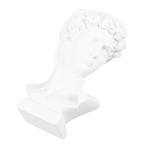 JOINPAYA Puppenhaus-gipsstatue Statue Von David Mini-puppenhauszubehör Kleine Figuren Griechische Statuendekoration Miniaturstatue Puppenhaus-miniaturen Zubehör Für Puppenhäuser Harz Weiß von JOINPAYA