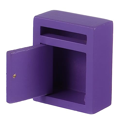 JOINPAYA Puppenhaus-minimöbel Winzige Möbel Mini- Retro- Miniaturspielzeug Mini-hausbriefkasten Miniaturmöbel Miniatur-Mailbox-Modell Mini Möbel Violett Holz JOINPAYA Puppenhaus-minimöbel Winzige Möbel Mini- Retro- Miniaturspielzeug Mini-hausbriefkasten Miniaturmöbel Miniatur-Mailbox-Modell Mini Möbel Violett Holz von JOINPAYA