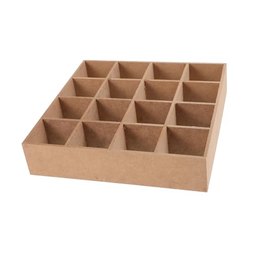 JOINPAYA Puppenhaus Mini Bücherregal 16-Slot Organizer Miniatur Möbel Jungen Und Mädchen Spielzeug Pädagogisches Spielset von JOINPAYA