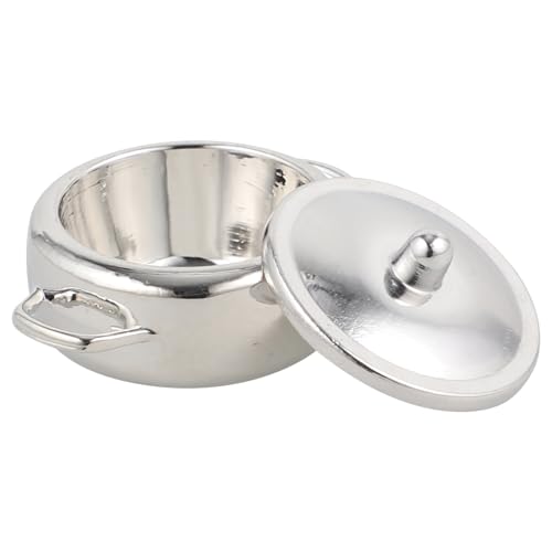 JOINPAYA Puppenhauszubehör Mikro Miniatures mini kocher Retro Kochgeschirr mini Cooker Micro Landschaft Dekoration Mini-Topf Mini-Eintopfmodell Miniaturtöpfe für die Küche Legierung Silver JOINPAYA Puppenhauszubehör Mikro Miniatures mini kocher Retro Kochgeschirr mini Cooker Micro Landschaft Dekoration Mini-Topf Mini-Eintopfmodell Miniaturtöpfe für die Küche Legierung Silver von JOINPAYA