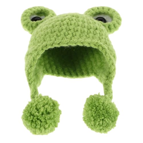 JOINPAYA Puppenmütze Minimützen Mützenzubehör Für Puppen Kleine Mützen Zum Basteln Mützenstricken Für Kleine Wintermützen Garn Grün von JOINPAYA