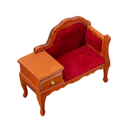 JOINPAYA Puppenstubensofa Mini-Sofa Basteln Minisofa Filigrane Mini-Sofa-dekore Miniatur-Sofa- Mini-Sofa-Verzierungen Sofa-Modell Mini-Sofa-Handwerk Birkensperrholz von JOINPAYA