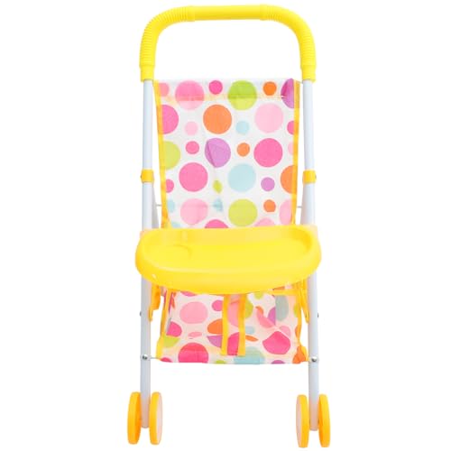 JOINPAYA Puppenwagen-spielset Weicher Griff Spielzeug-Kinderwagen Für Mädchen Simulierter Puppenwagen Leichtes Reisespielzeug von JOINPAYA