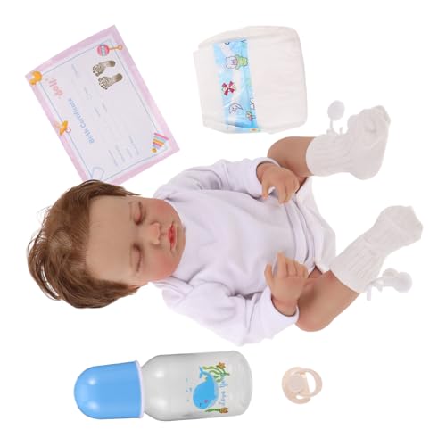 JOINPAYA Realistische Babypuppe Babypuppen Für Bewegliche Babypuppen Reborn Puppen Für Sammler Babypuppe Kleinkind Gefälschte Babyjungen Trostpuppen Handgefertigte Reborn von JOINPAYA