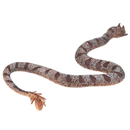 JOINPAYA Realistische Gummischlange aus TPR-silikon Weiches Langlebiges Vielseitig für Garten Halloween Aprilscherze zur Vogel Nagetierabschreckung Detailgetreue Nachbildung Pseudocerastes von JOINPAYA