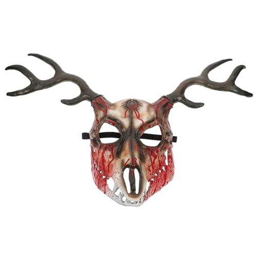 JOINPAYA Realistische Hirschgeweih Maske für Erwachsene Atmungsaktiv und Komfortabel Vielseitig Einsetzbar für Halloween Cosplay Party und Rollenspiele Einzigartiges Design für Männer und JOINPAYA Realistische Hirschgeweih Maske für Erwachsene Atmungsaktiv und Komfortabel Vielseitig Einsetzbar für Halloween Cosplay Party und Rollenspiele Einzigartiges Design für Männer und von JOINPAYA