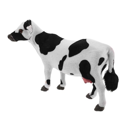 JOINPAYA Realistische Kuh Figur Miniatur Farmtier Modell aus Resin Detailgetreue Skulptur Pädagogisch für Dekorativ für Zuhause Fotografie Requisite und Ausstellungsobjekt von JOINPAYA
