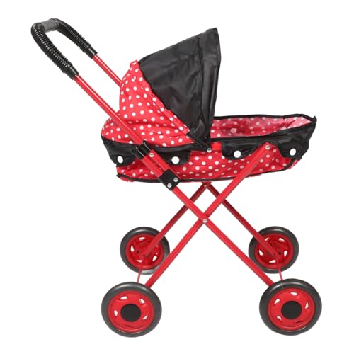 JOINPAYA Realistischer Puppen Kinderwagen aus Kunststoff Leichtes für Babypuppen Abnehmbare Teile für Einfache für Kreatives Rollenspiel und Fantasievolle Aktivitäten von JOINPAYA