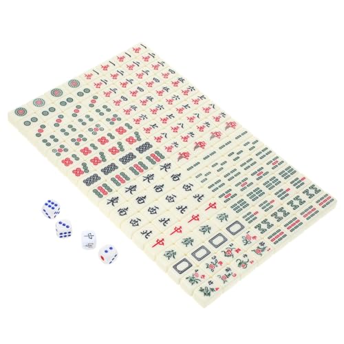 JOINPAYA Reise-Mini-Mahjong-Set: Chinesische Tragbare Mahjong-Regale Würfel Aufbewahrungstasche Für Brettspiel Für 4 Spieler 0 79 Zoll 1 Satz von JOINPAYA