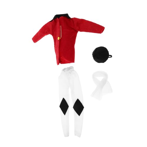 JOINPAYA Reitoutfit für Puppen Rotes Pferde-reitkostüm mit Jacke Hut Hose Schal Equestrian Outfit für Puppen zum Ankleiden und Ausstellen JOINPAYA Reitoutfit für Puppen Rotes Pferde-reitkostüm mit Jacke Hut Hose Schal Equestrian Outfit für Puppen zum Ankleiden und Ausstellen von JOINPAYA