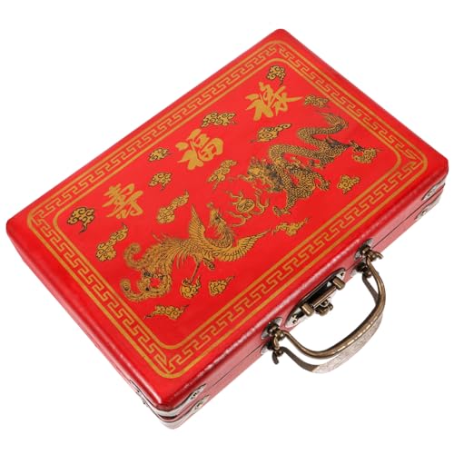 JOINPAYA Robuste Holz Mahjong Aufbewahrungsbox Rechteckig mit Deckel Geräumig für Spielsteine und Vielseitige Nutzung Traditionelles Chinesisches Design als und Praktische Aufbewahrung JOINPAYA Robuste Holz Mahjong Aufbewahrungsbox Rechteckig mit Deckel Geräumig für Spielsteine und Vielseitige Nutzung Traditionelles Chinesisches Design als und Praktische Aufbewahrung von JOINPAYA