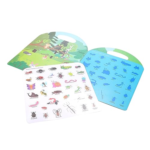 JOINPAYA Ruhiges Kinderbuch Aufklärungsbuch Für Aufklärungsbuch Für Vorschulkinder Kognitionsbuch Für Kleinkinder Kognitionsbuchspielzeug Kindergeschenk Gelee-Aufkleber von JOINPAYA