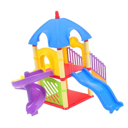 JOINPAYA Rutschenspielzeug Spielzeughaus Figuren Miniatur Puppenhäuser Spielzeuge Kleine Spielplatzmodelle Sandtischmaterial -Requisiten Dollhouse Decor Desktop- von JOINPAYA