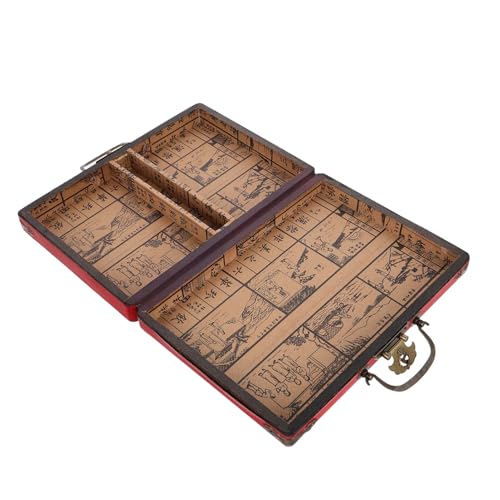 JOINPAYA Praktische Mahjong-organisationsbox Aus Pu-Holz Großer Mahjong-Koffer Mit Griff JOINPAYA Praktische Mahjong-organisationsbox Aus Pu-Holz Großer Mahjong-Koffer Mit Griff von JOINPAYA