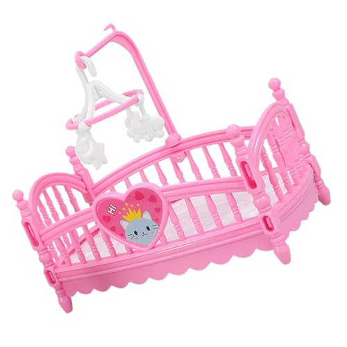 JOINPAYA Satz Puppenhaus-Cartoon-Bett puppenmöbel Set für DIY Puppenhaus Dekorative Puppen Schlafzimmer Spielzeugbett Puppenbetten Puppenhaus-Miniatur Abs Rosa JOINPAYA Satz Puppenhaus-Cartoon-Bett puppenmöbel Set für DIY Puppenhaus Dekorative Puppen Schlafzimmer Spielzeugbett Puppenbetten Puppenhaus-Miniatur Abs Rosa von JOINPAYA