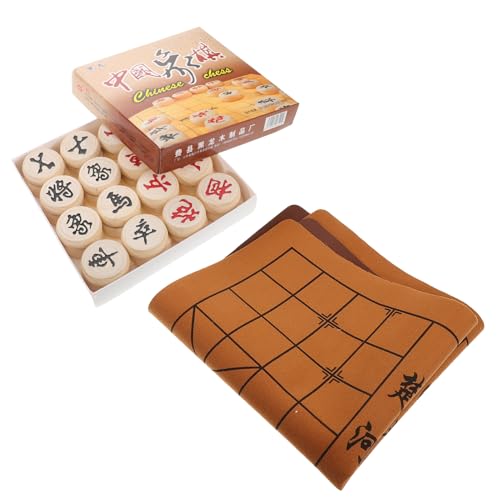 JOINPAYA Chinesisches Spiel Mit Schachbrett Aus Holz Groß Tragbar Sicher Für Jungen Und Mädchen Für Reisen Und Lernen JOINPAYA Chinesisches Spiel Mit Schachbrett Aus Holz Groß Tragbar Sicher Für Jungen Und Mädchen Für Reisen Und Lernen von JOINPAYA
