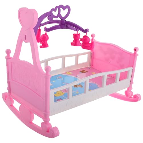 JOINPAYA Satz Schaukelbett für Puppen puppenmöbel Puppenaccessoires Zubehör für Babypuppen Mini-Puppenhaus- Puppenstubenmöbel aus Kunststoff Puppenhausbett Plastik JOINPAYA Satz Schaukelbett für Puppen puppenmöbel Puppenaccessoires Zubehör für Babypuppen Mini-Puppenhaus- Puppenstubenmöbel aus Kunststoff Puppenhausbett Plastik von JOINPAYA