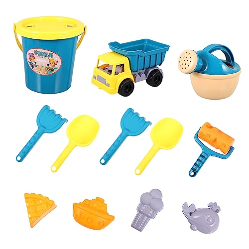 JOINPAYA Spaß Für Jungen Und Mädchen 13-teiliges Strandspielzeug-Set Auto-baggerwerkzeuge Leuchtende Farben Zum Spielen Im Sand von JOINPAYA