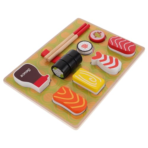 JOINPAYA Sushi-spielset Aus Holz Sushi-Spielzeug Für Kinder Spielküchen- Vortäuschen Spielessen Schneiden Lernspielzeug von JOINPAYA