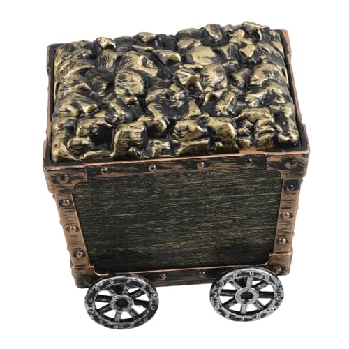 JOINPAYA Schatztruhe Minenwagen Modell Aufbewahrungsbox Fördert Feinmotorik und Neugier Dekoratives Lernspielzeug für Jungen und Mädchen Multifunktional von JOINPAYA