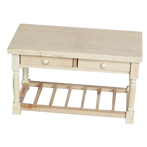 JOINPAYA Schreibtisch Modell aus Holz Puppenhaus Möbel für Kreative Dekoration für DIY Mini Häuser und Szenen Puppenhaus oder Wohnaccessoire JOINPAYA Schreibtisch Modell aus Holz Puppenhaus Möbel für Kreative Dekoration für DIY Mini Häuser und Szenen Puppenhaus oder Wohnaccessoire von JOINPAYA