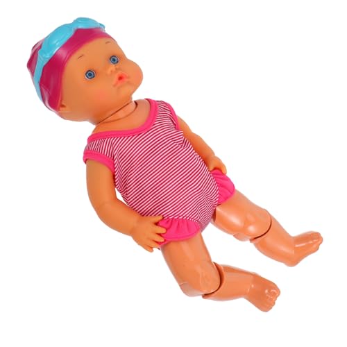 JOINPAYA Schwimmpuppe Waters Babypuppe Elektrische Schwimmbabypuppe Echte Babypuppen Badezeit-babypuppe Lebensechte Babypuppe Puppenschwimmbad Tröstende Puppe Badepuppe PVC von JOINPAYA
