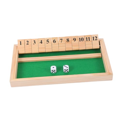 JOINPAYA Interaktiver Familienspaß Holzwürfelspiel „Shut The Box“ Pädagogisches Brettspiel Für Jungen Und Mädchen Tragbarer Tisch Für Kneipenpartys von JOINPAYA