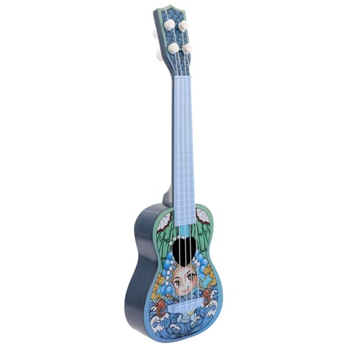 JOINPAYA Lernspielzeug Ukulele Gitarre Für Kinder Musikinstrumente Für Kleinkinder Kinderspielzeug Cartoon-Muster Kunststoffinstrument Für Frühes Lernen von JOINPAYA
