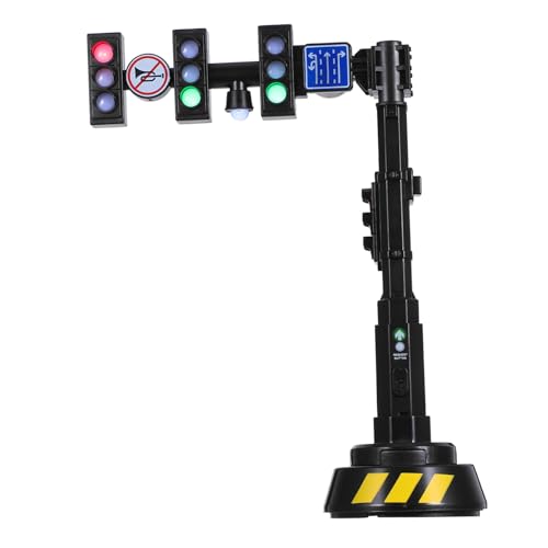JOINPAYA Simulation Verkehrsampel mit Licht und Sound Automatischer Ampelzyklus Interaktives Lernmodell für Verkehrserziehung Puppenhaus Dekoration Frühkindliche Bildung und Rollenspiele von JOINPAYA