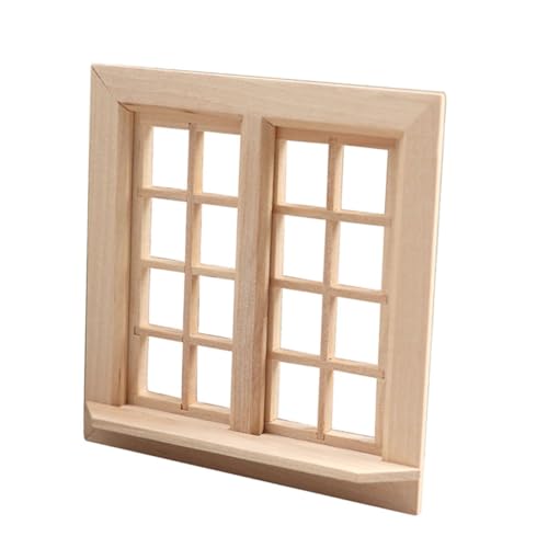 JOINPAYA Ihr Miniaturhaus Holzfenstermodell Leeres Fenster Für Jungen Und Mädchen Spielzeug von JOINPAYA