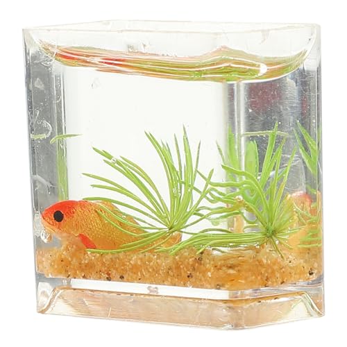 JOINPAYA Mikrolandschaft Goldfischbecken Modell: Simulations Mini-Simulation Aquarium Kleines Miniatur-Szene Heimmodell Landschaftsgestaltung Dekoration von JOINPAYA