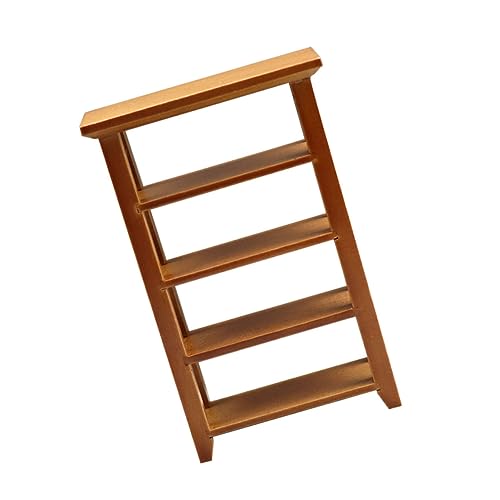 JOINPAYA Simulationsrahmen Modelle Puppenhausförmiges Bücherregal Puppenstubenregal Book Shelves bücherstützen kleiderschränke basteln Mini-Bücherregal Desktop schmücken hölzern Brown von JOINPAYA